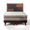 Cama Europea Flex Base Dividida 2 Plazas Maximo Cobre + Respaldo Colonia