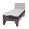 Cama Europea CIC 1,5 Plazas Ortopedic Advance + Respaldo Tigris