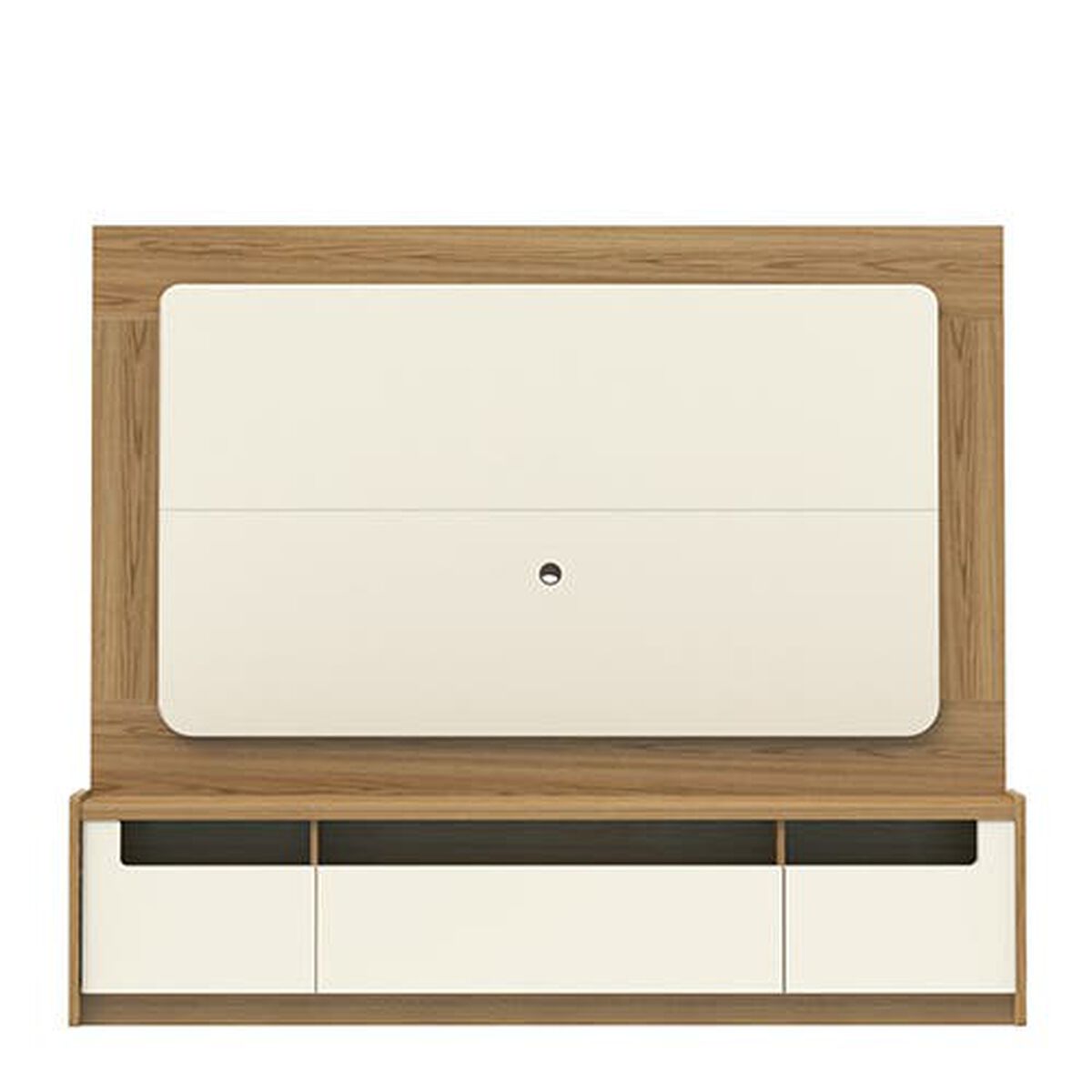 Panel TV Decocasa Oslo Hasta 75" Castaño Off White