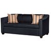 Juego de Living Ruzam Mobel Venecia  Sofá 3 Cuerpos + Dos Sillones 1 Cuerpo Lino Negro