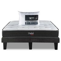 Cama Europea Prelude 2 Plazas Radiant + Pack Almohadas