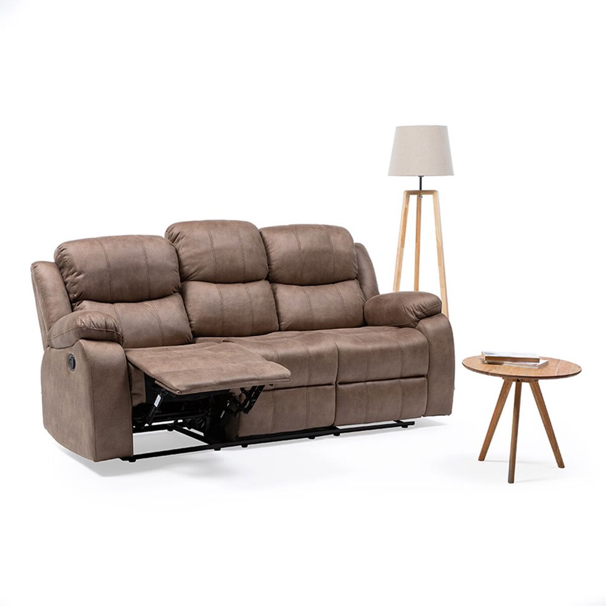 Sofá Reclinable Manual VYS SPA Isabel 3 Cuerpos Beige