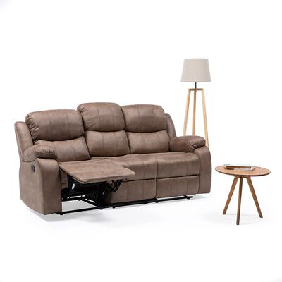 Sofá Reclinable Manual VYS SPA Isabel 3 Cuerpos Beige