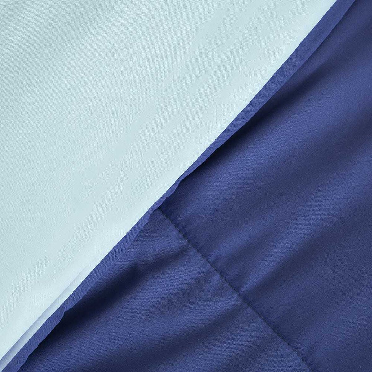 Set Plumón Bicolor + 2 Cojines Casanova 2 Plazas Azul Celeste
