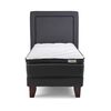 Cama Europea Drimkip 1,5 Plazas Plus Hybrido + Respaldo