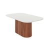 Comedor Decocasa Kalina 6 Sillas Off White Castaño