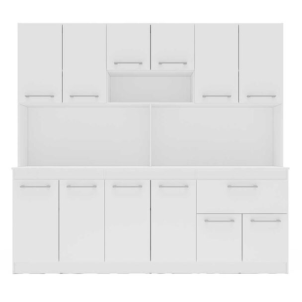 Mueble de Cocina Vekkahome Buck 1 Cajón 12 Puertas Blanco