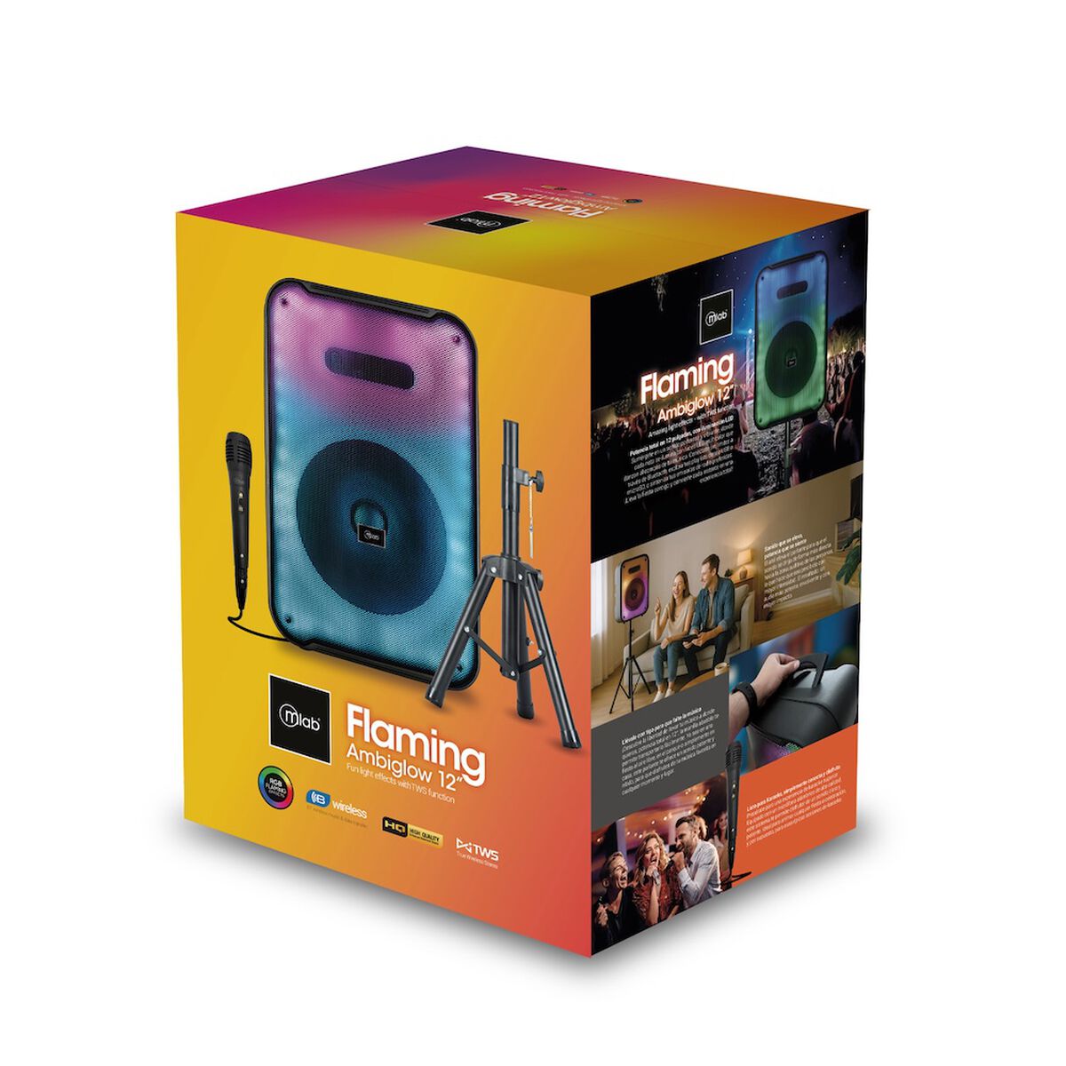 Parlante Portátil Bluetooth MLAB 9481 12" Negro