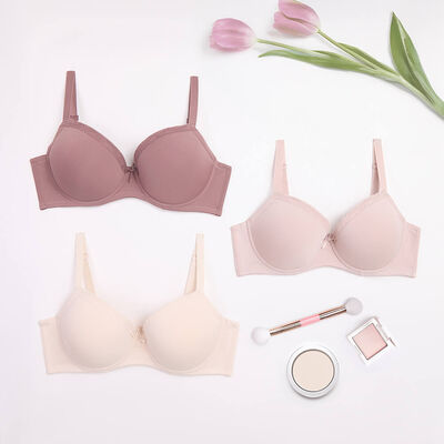 Imagen 2 del producto Pack 3 Sosten Copa C Intime Beige