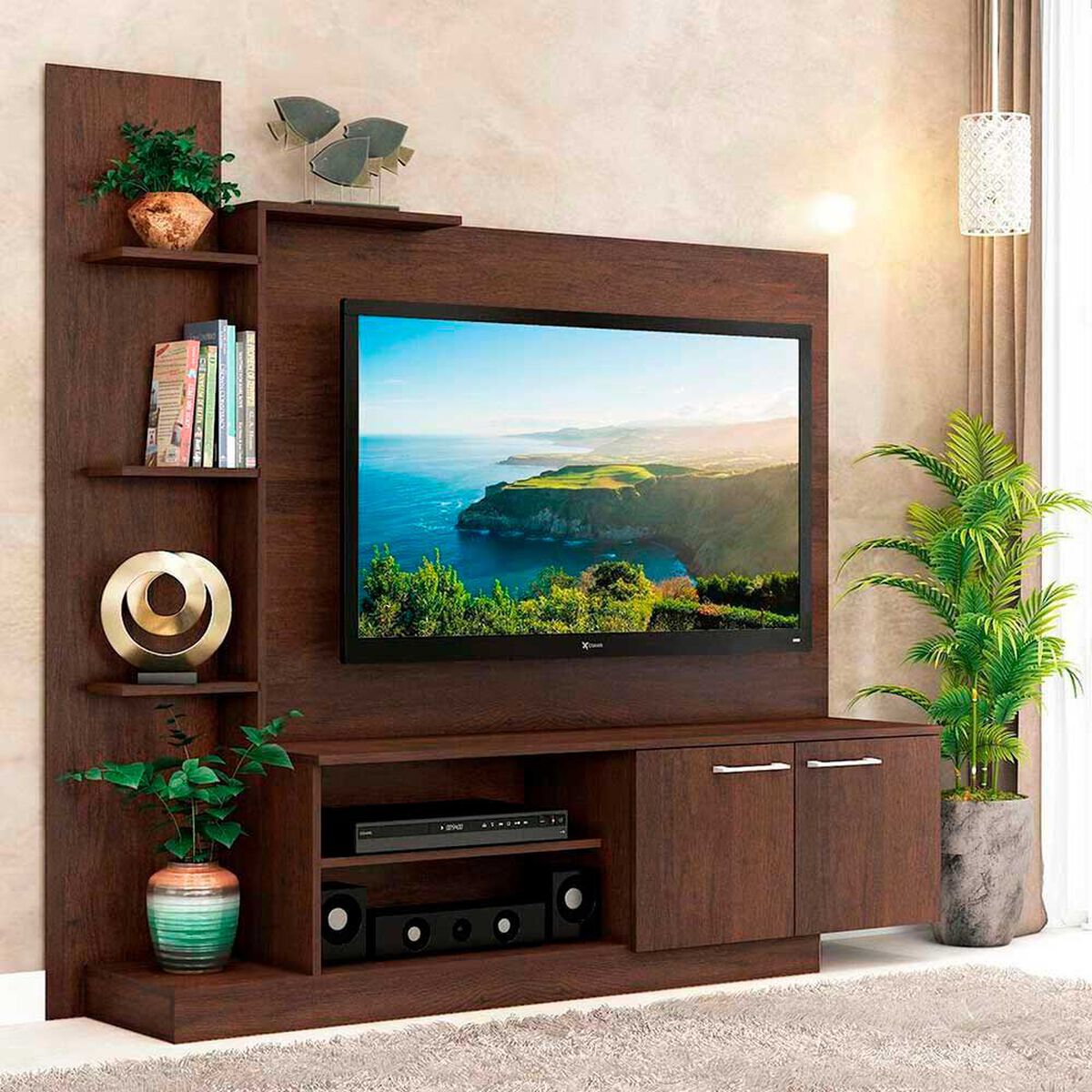 Panel TV Vekkahome Reina Hasta 55'' Caf&eacute;