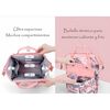 Mochila Pañalera Maternal con Accesorios Rosada Lubabycas