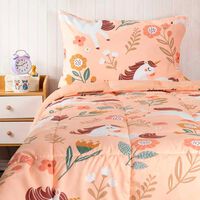 Plumón Back Flannel Casanova Kids 1.5 Plazas Unicorn