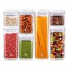 Pack 14 Contenedores de Alimento Simplit Herm&eacute;ticos Pl&aacute;stico Blanco