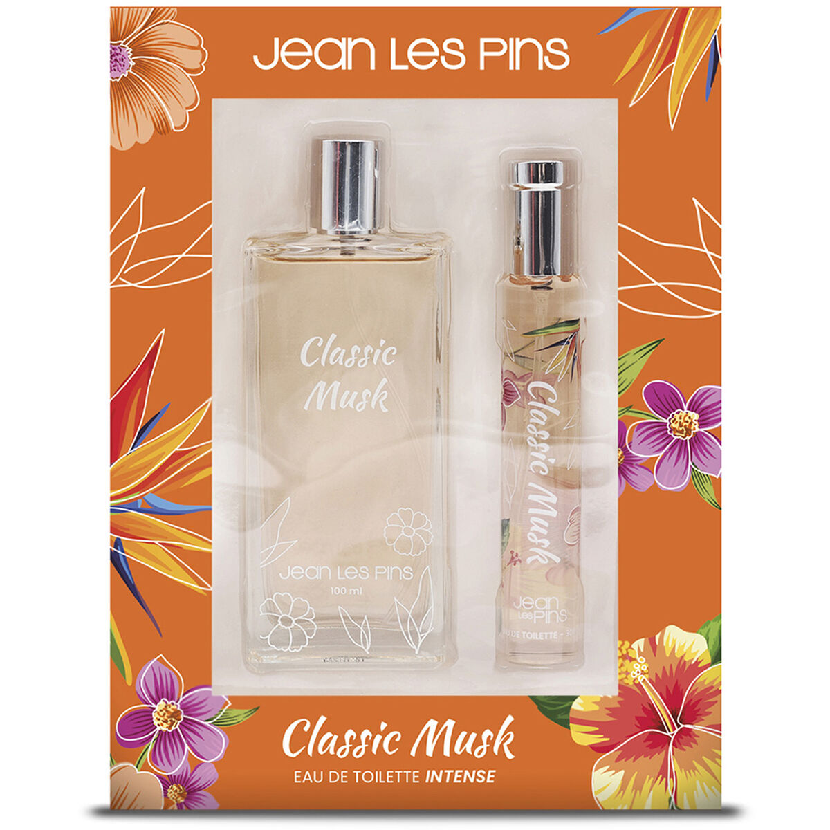 Set de Perfume Jean Les Pins Classic Musk EDT 100 ml + Perfume Jean Les Pins EDT 30 ml