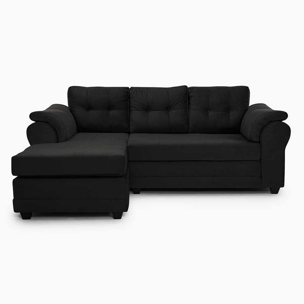 Sofá Seccional Muebles MPR Queen 3 Negro