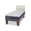 Cama Europea CIC 1,5 Plazas Ortopedic Advance + Respaldo Dublin Alpino