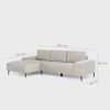 Seccional Daniels KM2315LIV 4 Cuerpos Ivory