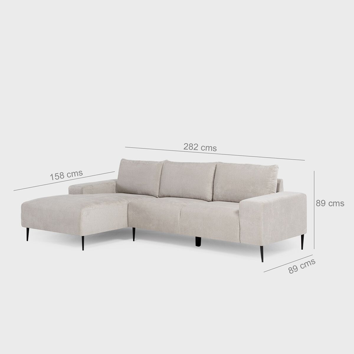 Seccional Daniels KM2315LIV 4 Cuerpos Ivory