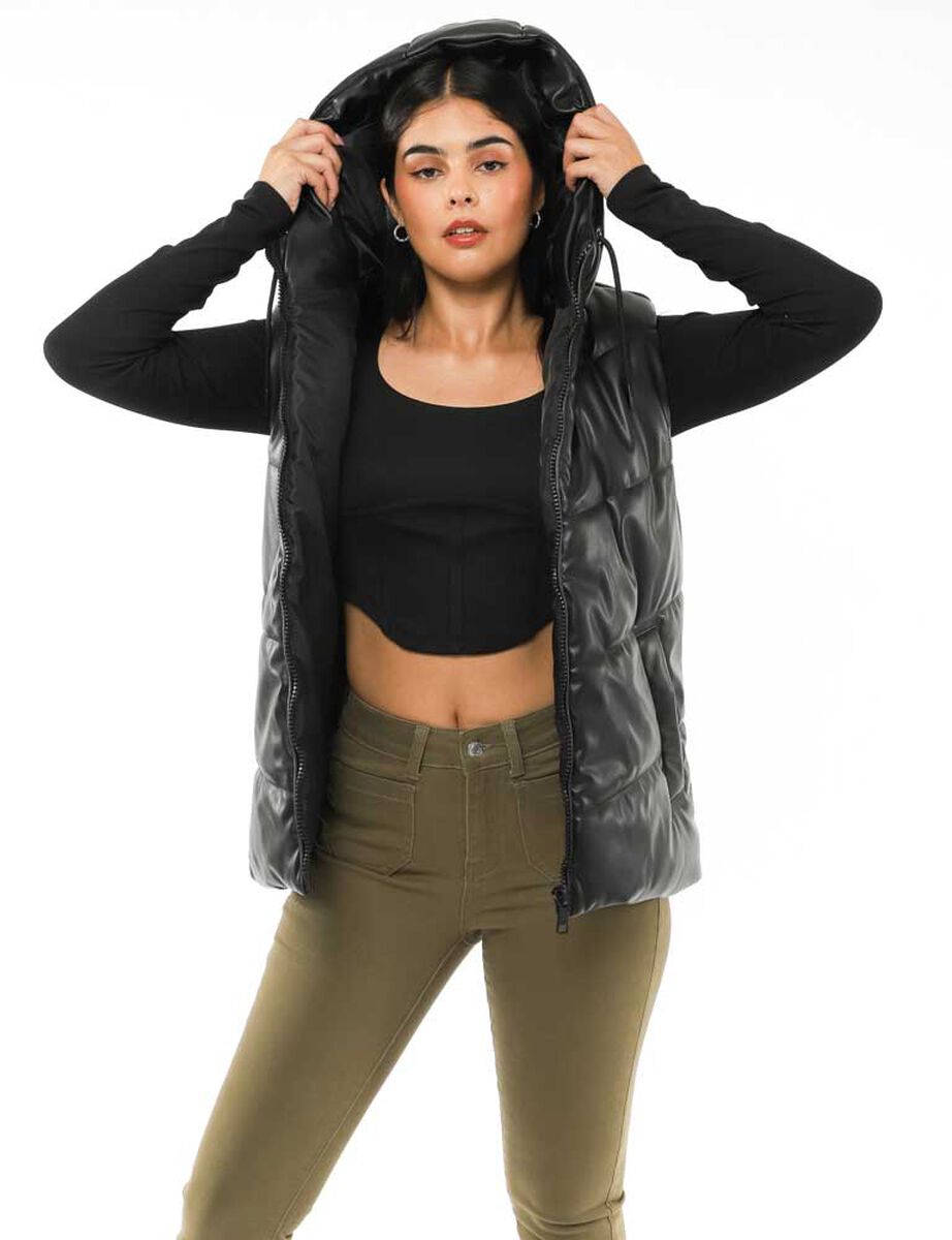 Parka Puffer Sin Mangas Mujer Icono