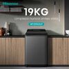Lavadora Carga Superior Hisense WT3i1923UT 19 Kg Titanium