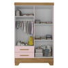 Closet Di Poretti Design Bambole 2 Cajones 4 Puertas Rosado Nude
