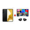 Combo Celular Samsung Galaxy S22 128GB 6,1" Phantom Black Liberado + LED 32'' T4300 Smart TV HD + Audífonos Bluetooth Galaxy Buds2 Graphite