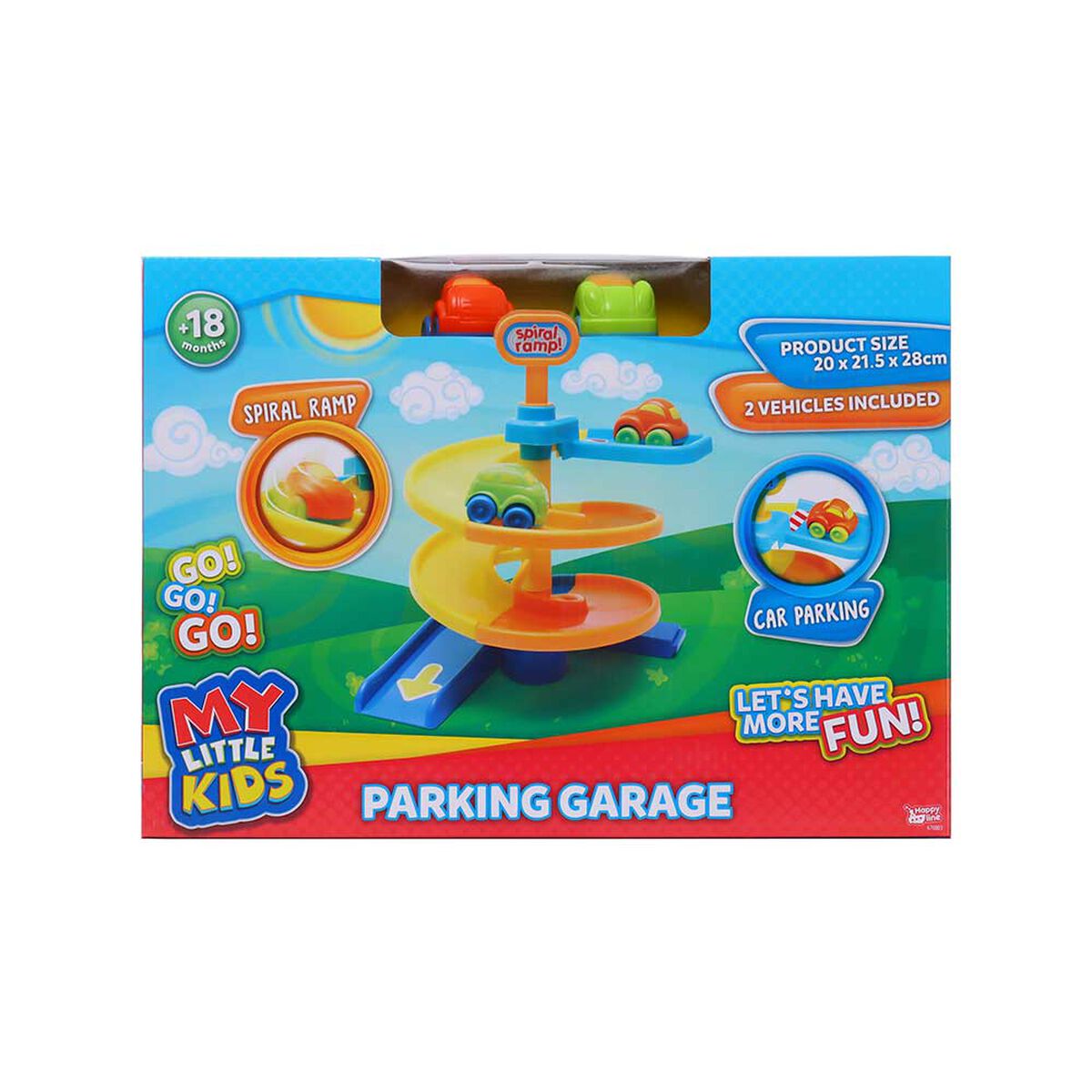 Rampa Espiral con 2 Autos My Little Kids