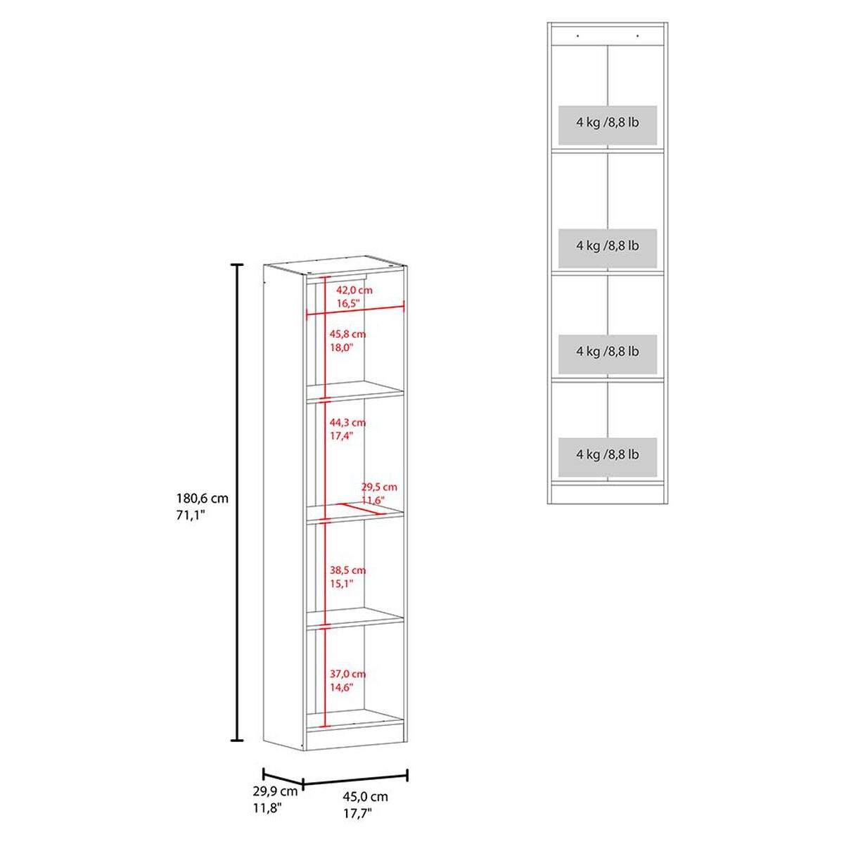 Estante Tuhome Home E2 Cartagena Wengue