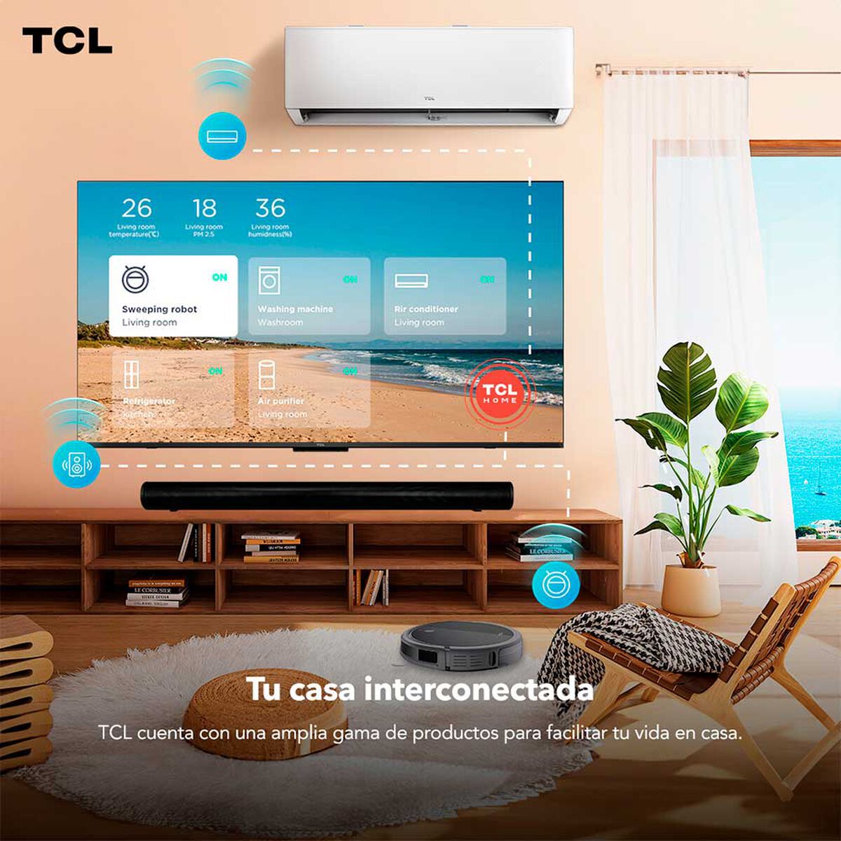 LED 50" TCL P755 Smart TV 4K UHD