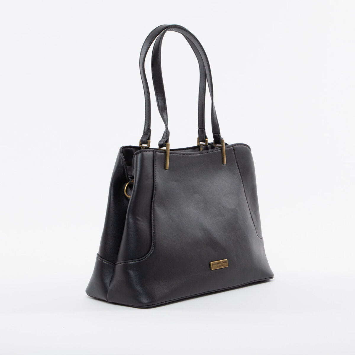 Cartera Ecocuero Negro Portman Club