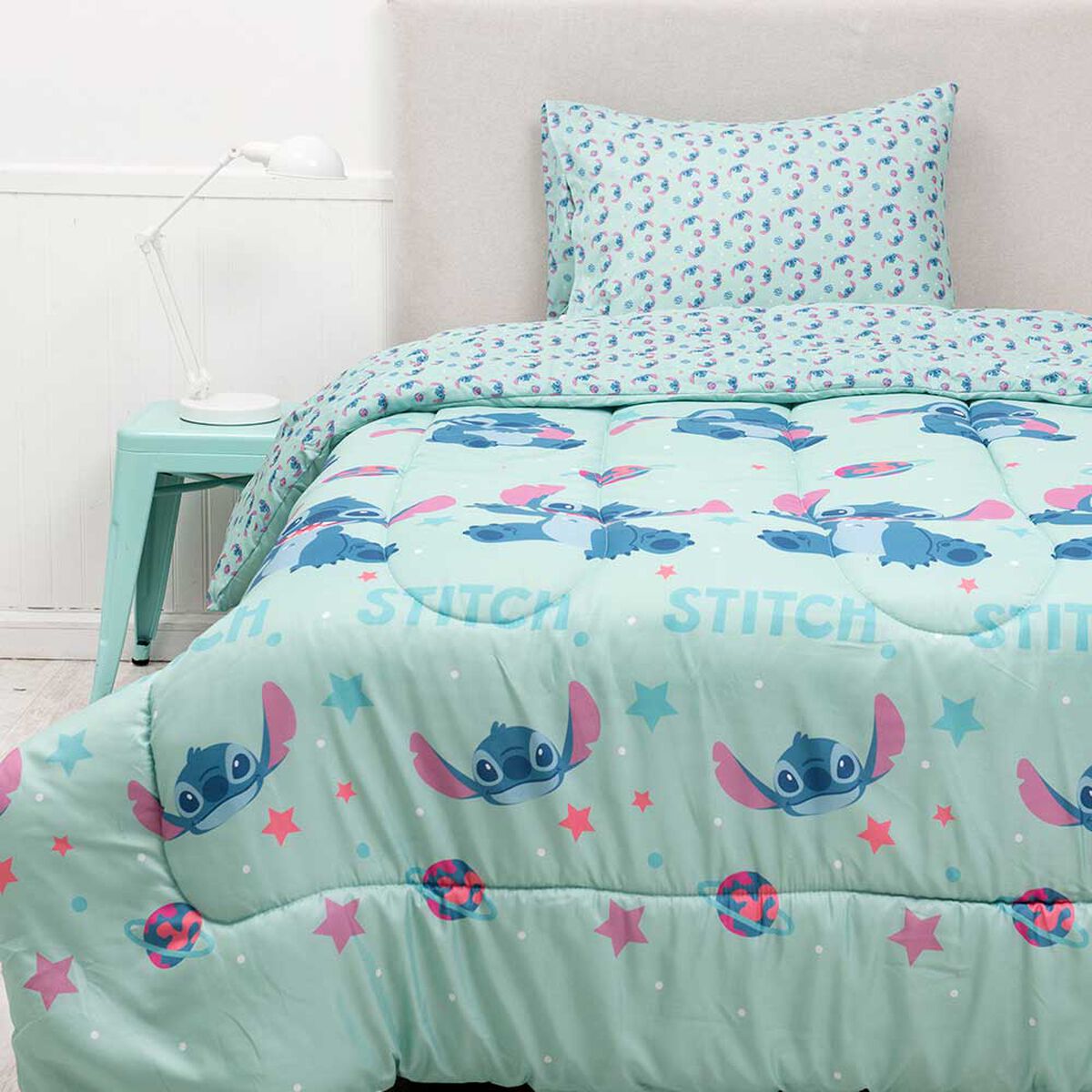 Plum&oacute;n Infantil Disney-Stitch 1.5 Plazas Planeta