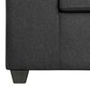 Juego de Living Innovamuebles Kahlo Sofá 2 Cuerpos + Dos Pouf 1 Cuerpo Negro