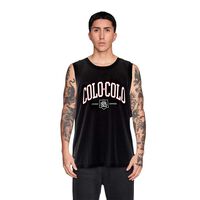 Polera Sin Mangas Colo Colo Unisex Negro