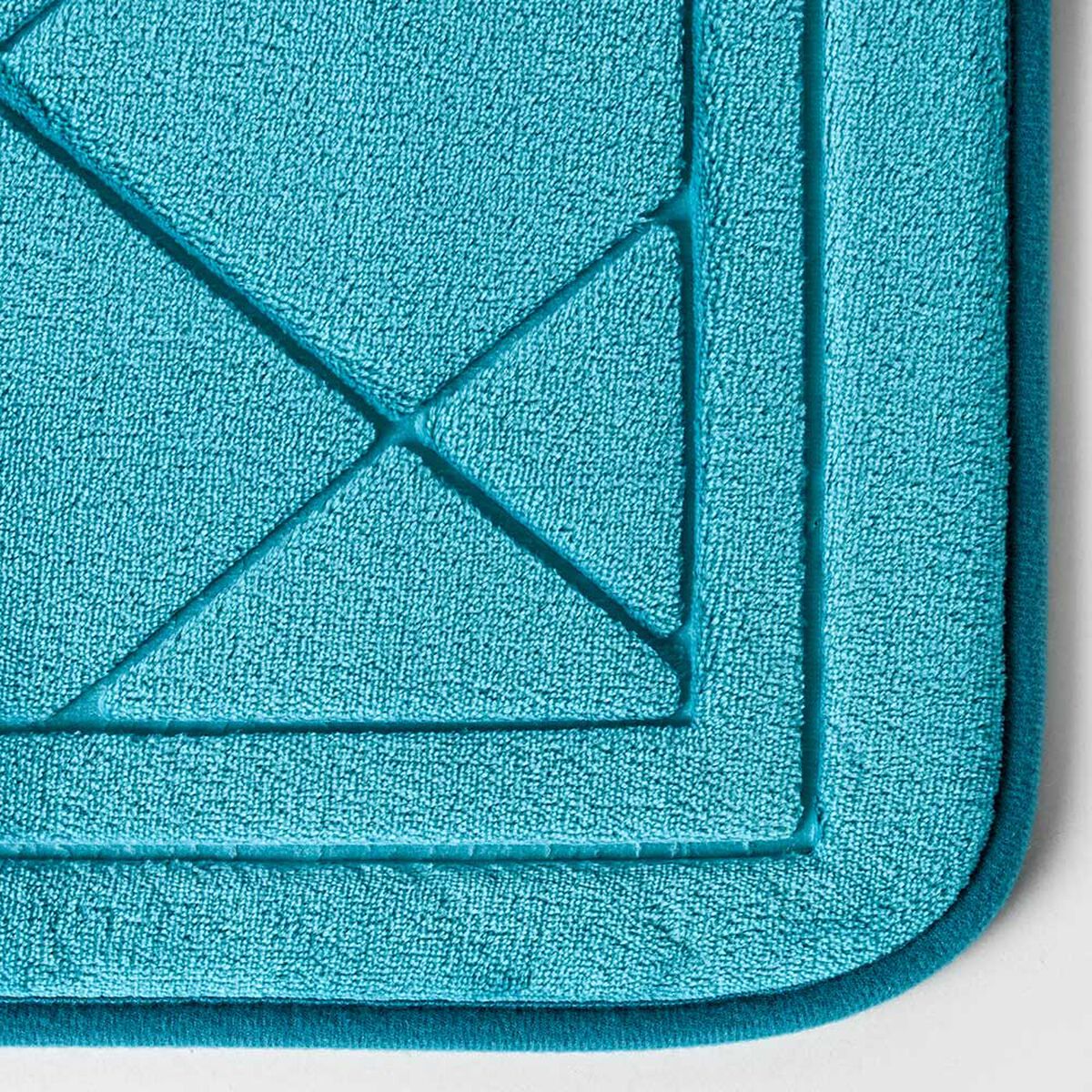 Piso de Baño American Family Embossed Foam 40 x 60 cm Turquesa