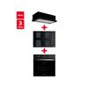 Combo Empotrado Teka Horno + Encimera GBC 64003 KBB + Campana TL 6310 72 lts. Horno negro;Encimera Negro; Campana: Negro