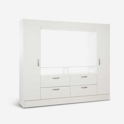 Imagen 2 del producto Clóset TV Hasta 55"" CIC Baker 2 Puertas 4 Cajones Blanco
