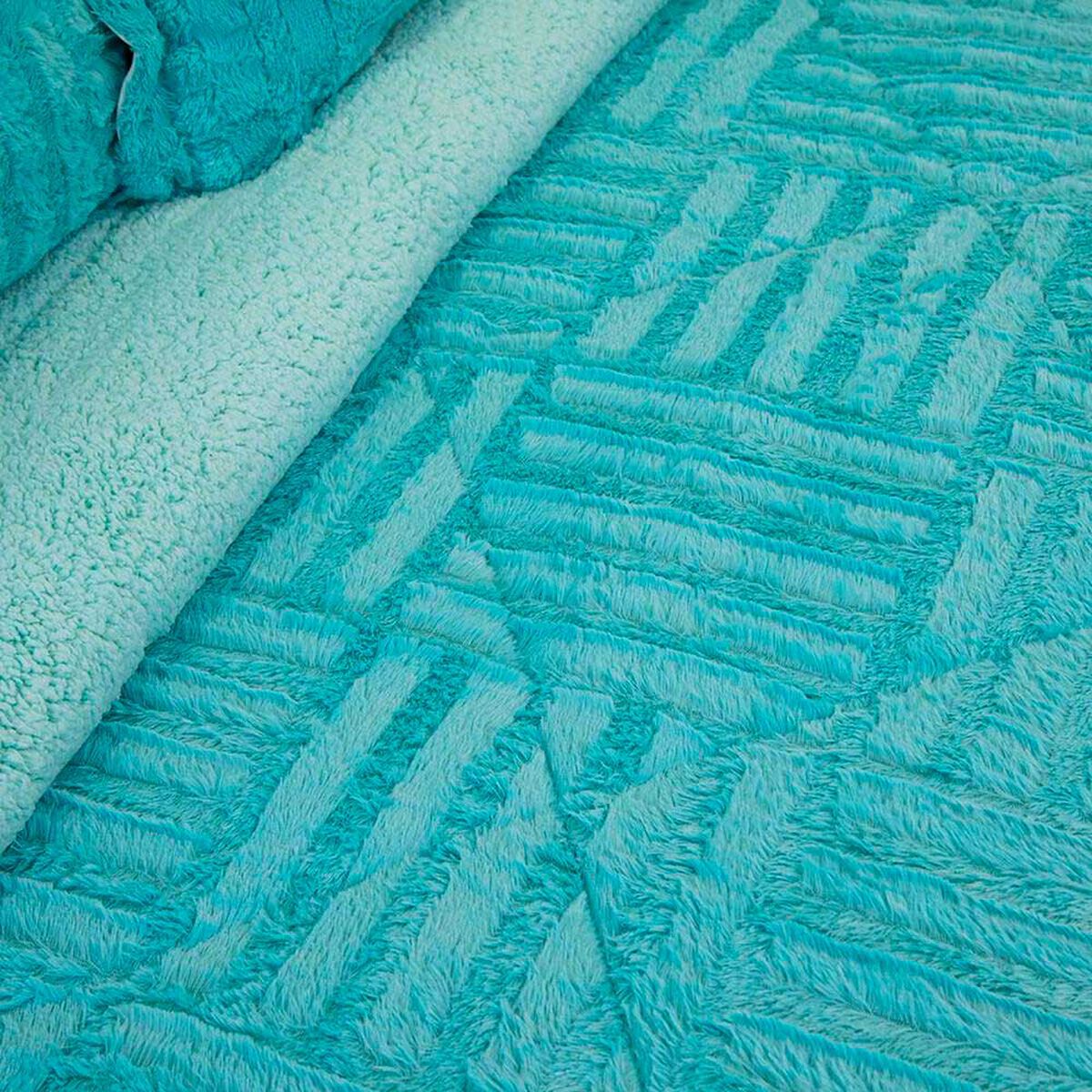 Cubrecama Doral King Turquesa Senses