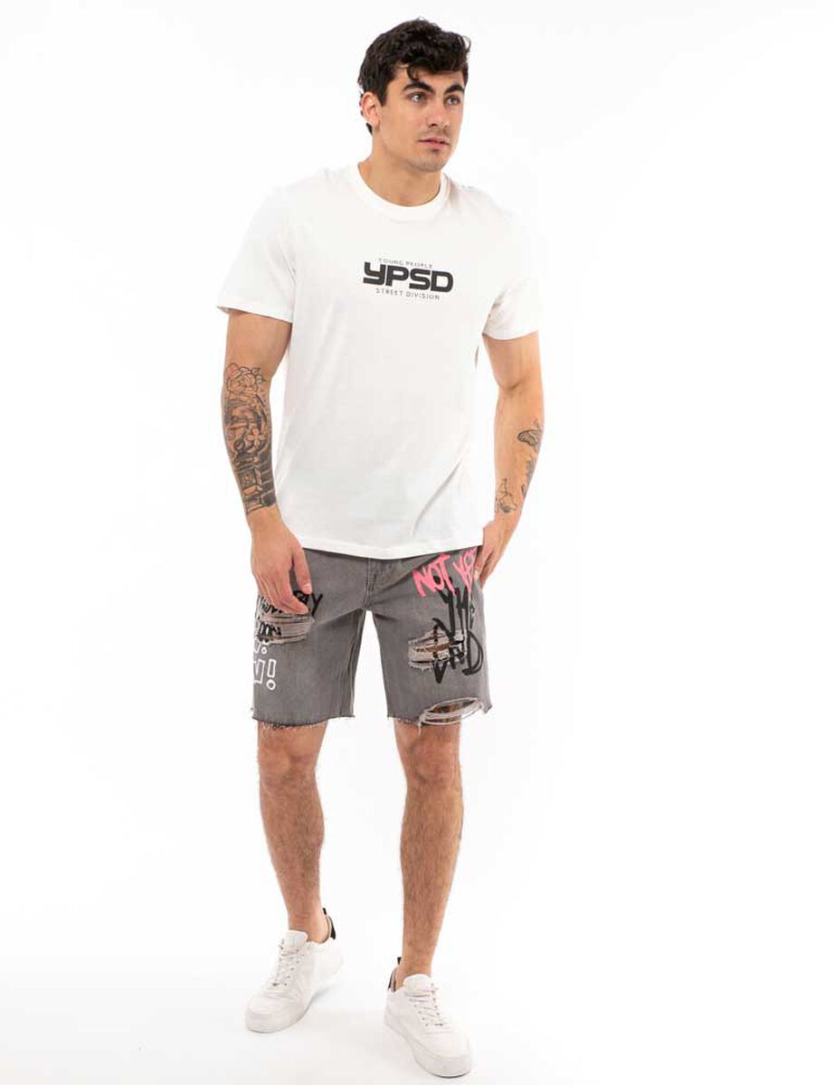 Polera Algodón Metro Manga Corta Hombre Icono