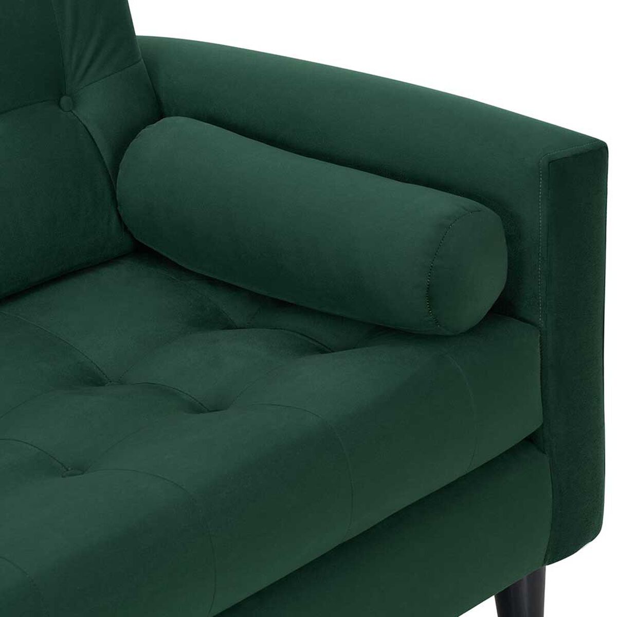 Sofá Bodevir Retro Felpa 3 Cuerpos Verde Botella