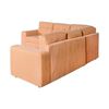 Sof&aacute; Seccional Modular Kea Liverpool 5 Cuerpos Tela Oro