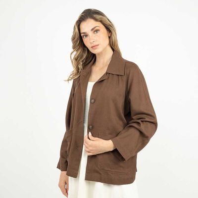 Blusa Manga Larga Mujer Zibel Cafe