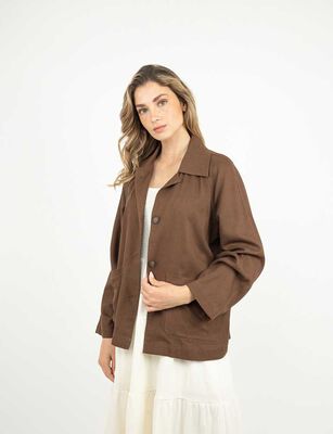 Imagen 1 del producto Blusa Manga Larga Mujer Zibel Cafe