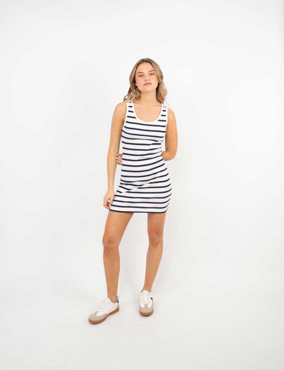 Vestido Corto Slim Sin Mangas Mujer Icono