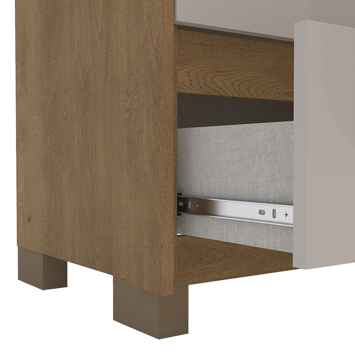 Cómoda Vekkahome Coimbra 8 Cajones Café