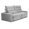 Sofá Reclinable Innovamuebles Magestic 2 Cuerpos Gris