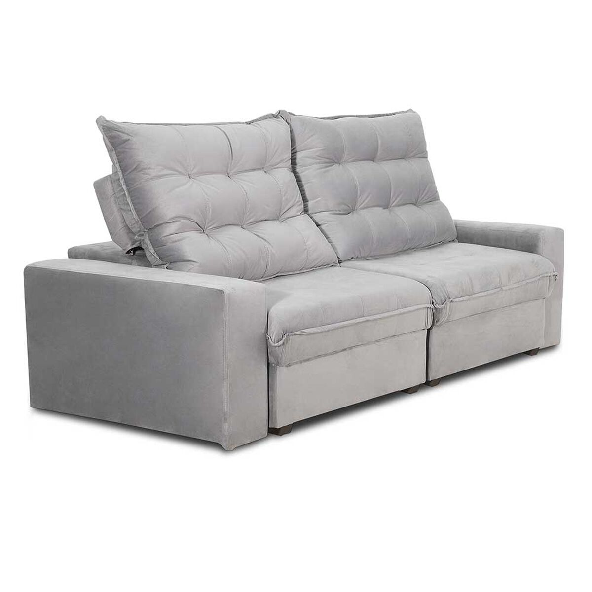Sofá Reclinable Innovamuebles Magestic 2 Cuerpos Gris