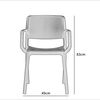 Juego de terraza Fm Furniture Línea E 4 Sillas