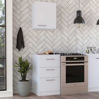 Combo Mueble Superior + Mueble Inferior TuHome Manchester Blanco