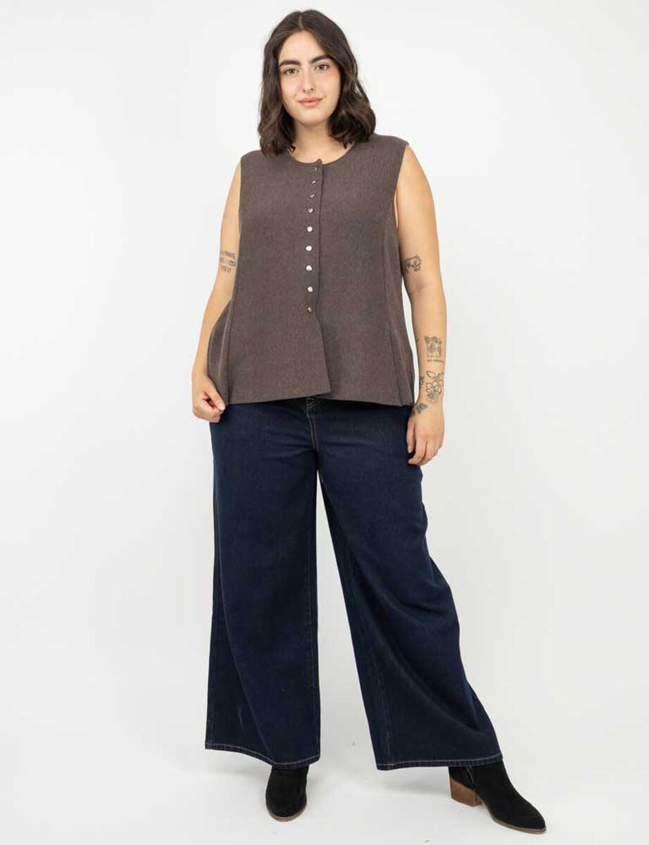 Sweater Sin Magas Mujer Extralindas