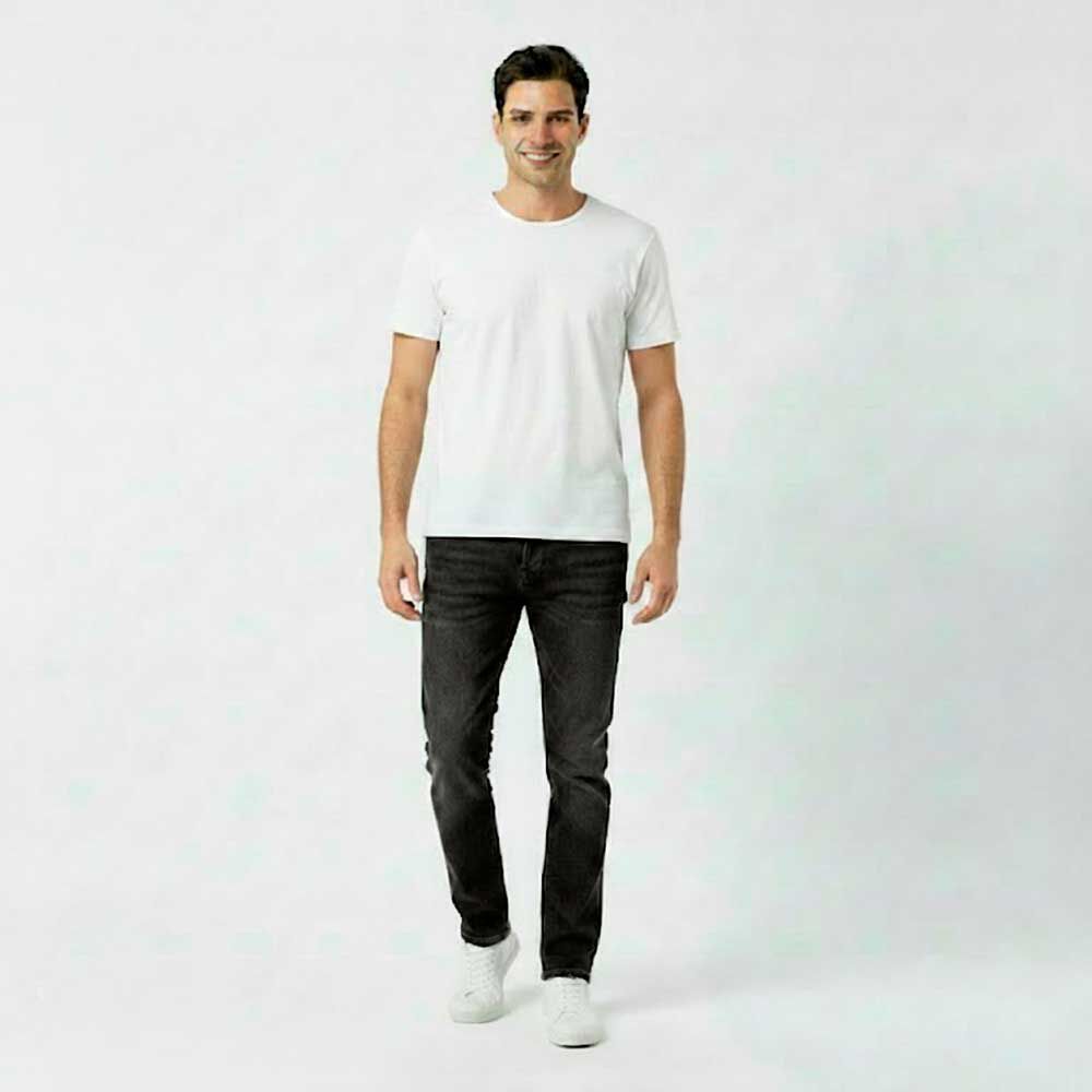 Jeans Skinny Tiro Medio Hombre Ellus
